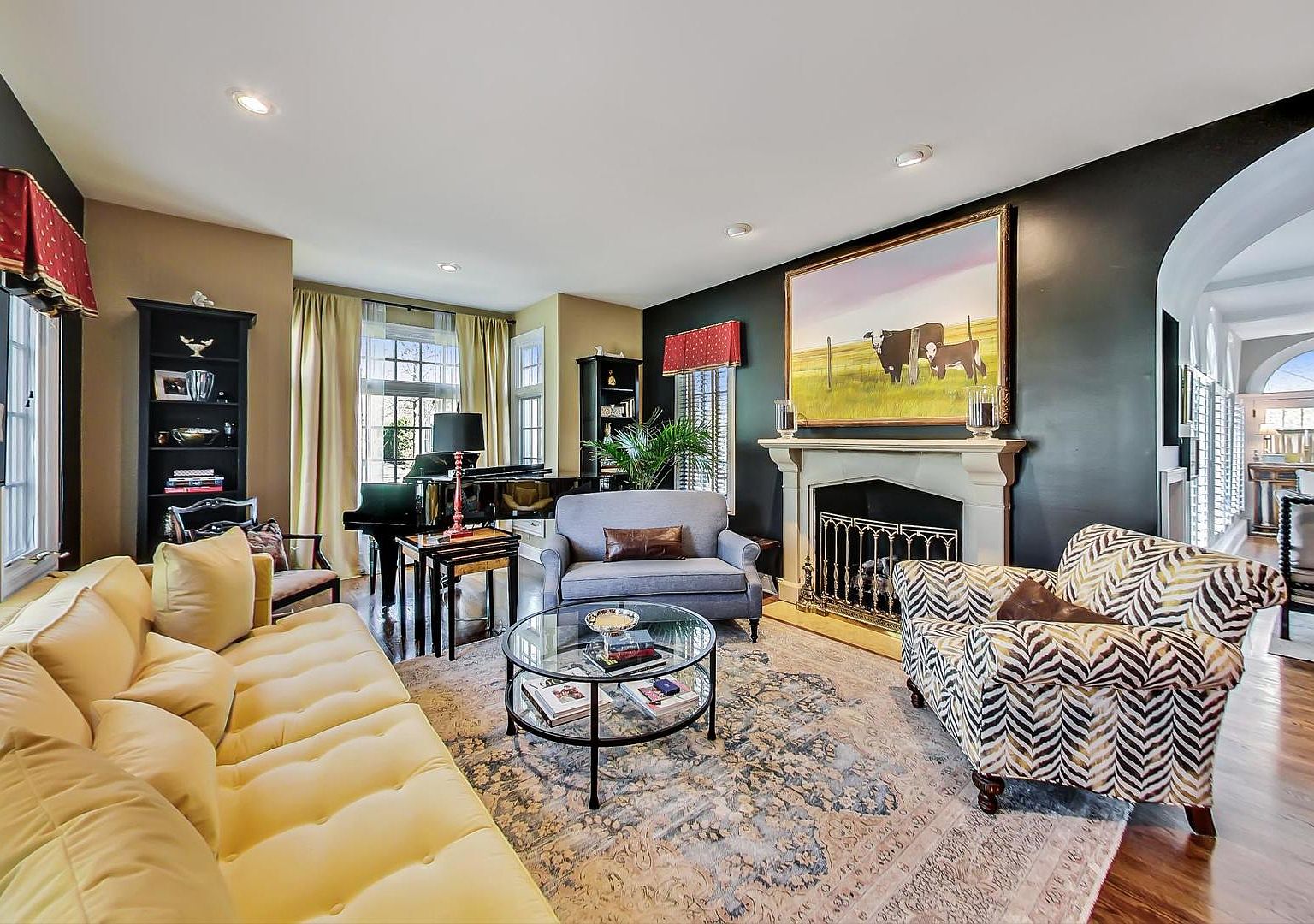 Living room, Wilmette remodel
